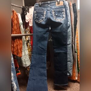 Charm Jeans with Embellished Pockets